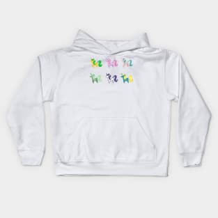 Unicorns on parade Kids Hoodie